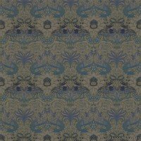 Ткань Morris / PEACOCK & DRAGON Moss/Prussian Blue - DM6W230302