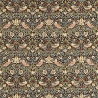 Ткань Morris / STRAWBERRY THIEF Chocolate/Slate - DM6F220311