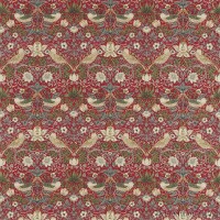 Ткань Morris / STRAWBERRY THIEF Crimson/Slate - DM6F220312