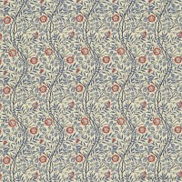Ткань Morris / SWEET BRIAR Indigo/Red - DMC130202