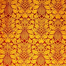 Ткань Watts / Fairford Brocade - Red Gold