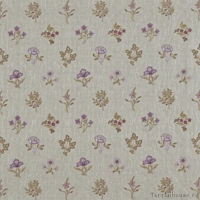 Ткань Morris / KELMSCOTT TRELLIS Linen/Aubergine - DM6E230199