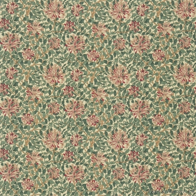 Ткань Morris / HONEYSUCKLE Cream/Wine - DMC1HS203
