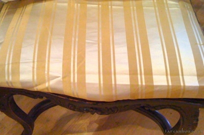 Ткань Watts / Berkeley Stripe - Silver Old Gold