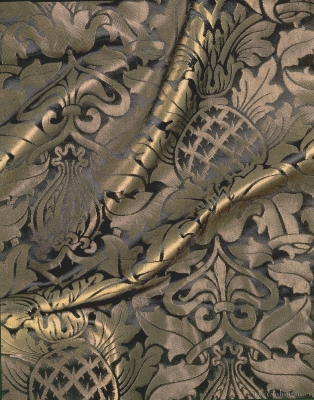 Ткань Watts / Fairford Brocade - Black Gold