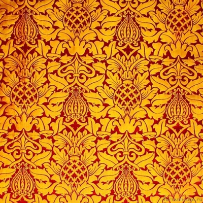Ткань Watts / Fairford Brocade - Red Gold