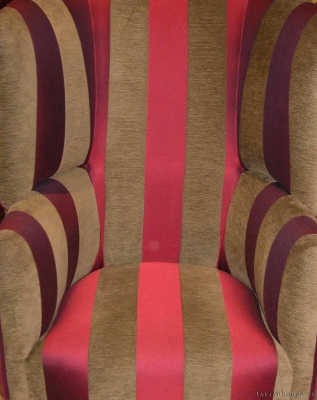 Ткань Watts / Trafalgar Stripe - Kenya Red Cactus
